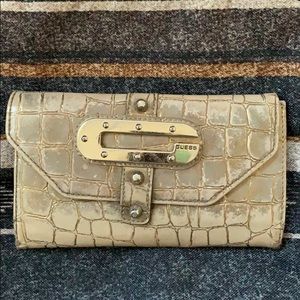 Champagne Guess wallet checkbook